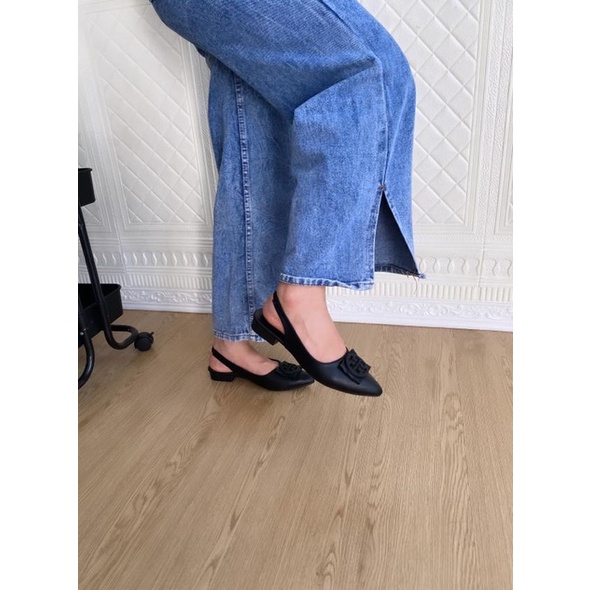 DECLARE&amp;DEE SEPATU HEELS WANITA PARIS FLOWERS/ TR HIGH 2,5CM