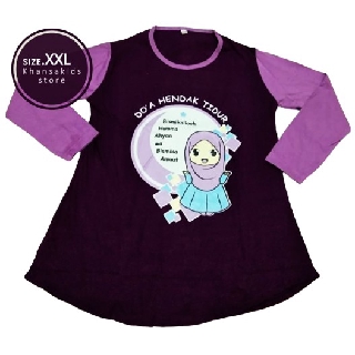 Kaos anak islami perempuan muslim 10 tahun size XXL Kaos anak islami perempuan muslim 10 tahun size XXL