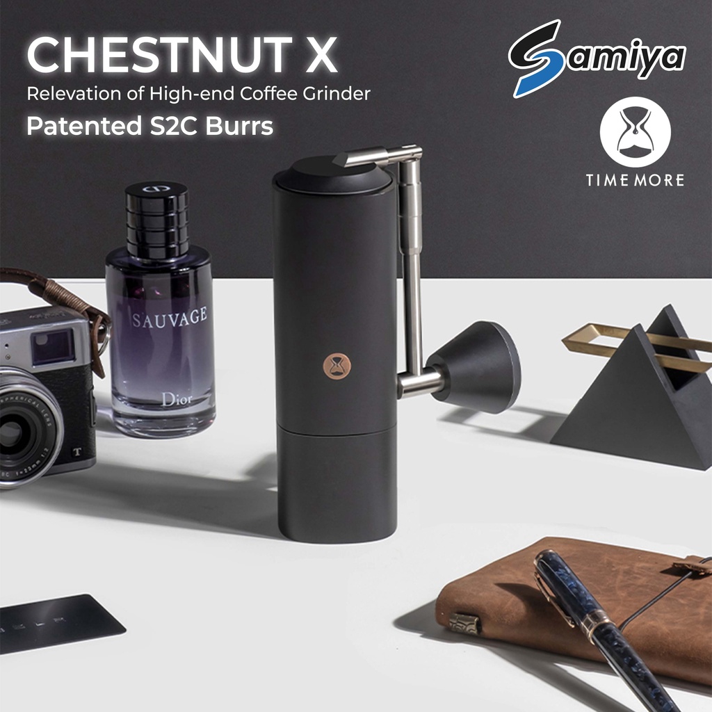 timemore chestnut X series premium coffee grinder with S2C burr / alat penggiling biji kopi / chestnut X black safari green