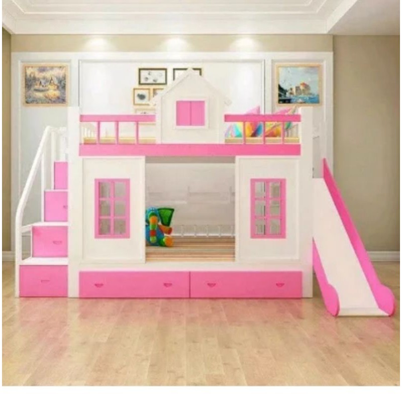 tempat tidur tingkat anak model rumah