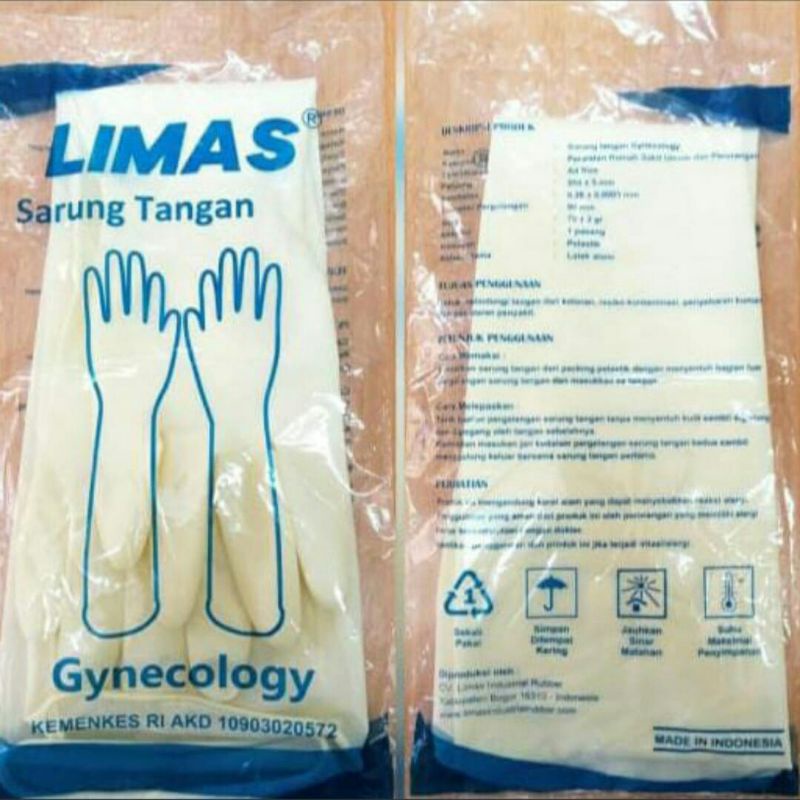 sarung tangan obgyn 56cm kemenkes akd
