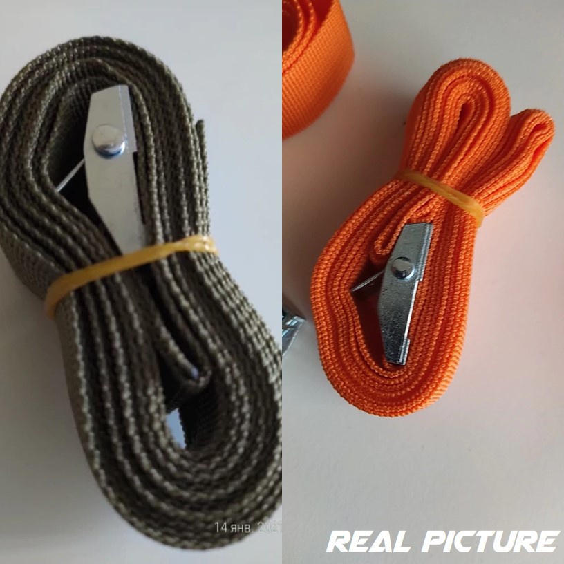 YGRETTE -Tali Strap Pengikat Barang Tie Down Cargo Belt Rope 2 Meter x 2.5 cm Motor mobil sepeda