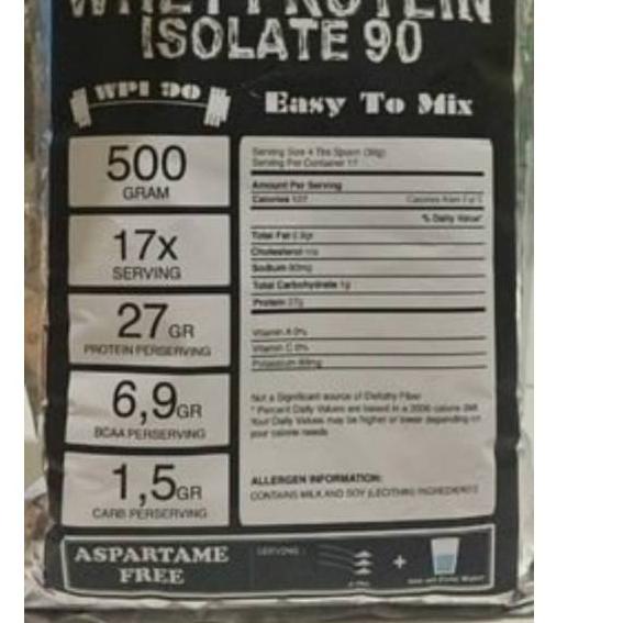 

Update! Susu Protein 500gram Whey Protein Isolate WPI 90 .,