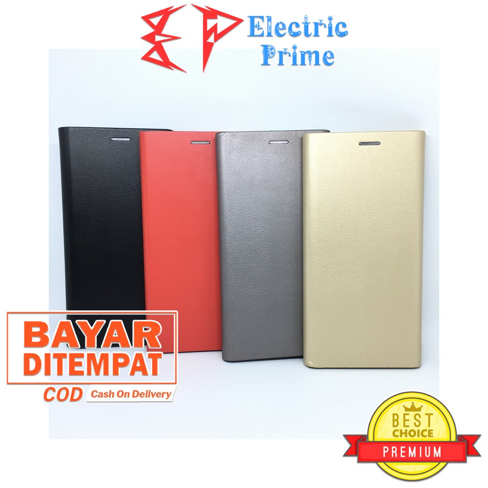 Casing Xiaomi Mi 8 Lite Flip Case Cover Bahan Leather Kulit Tebal