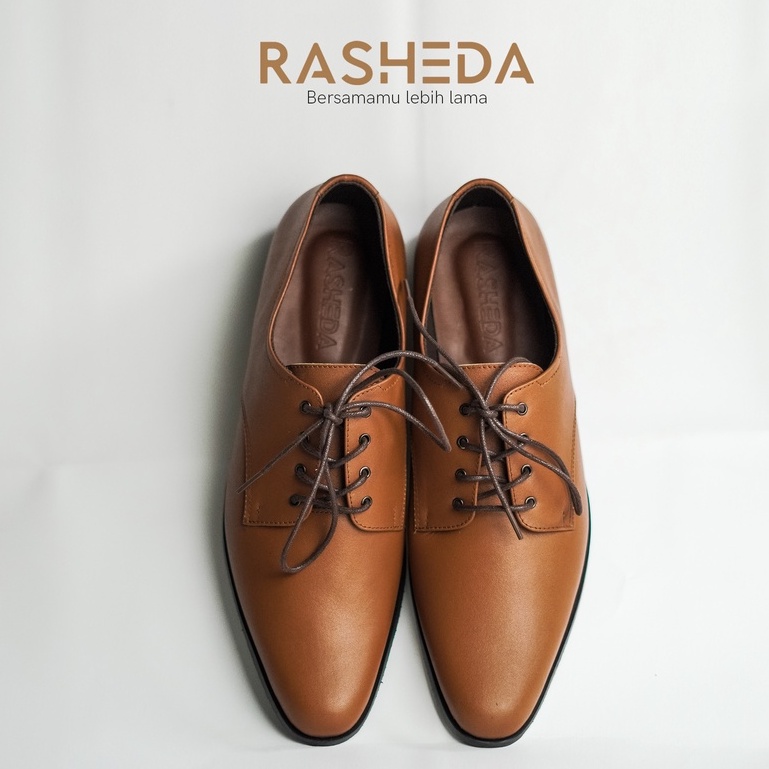 Sepatu Pantofel Pria Kulit Asli Rasheda Series SLN Formal BIg Size