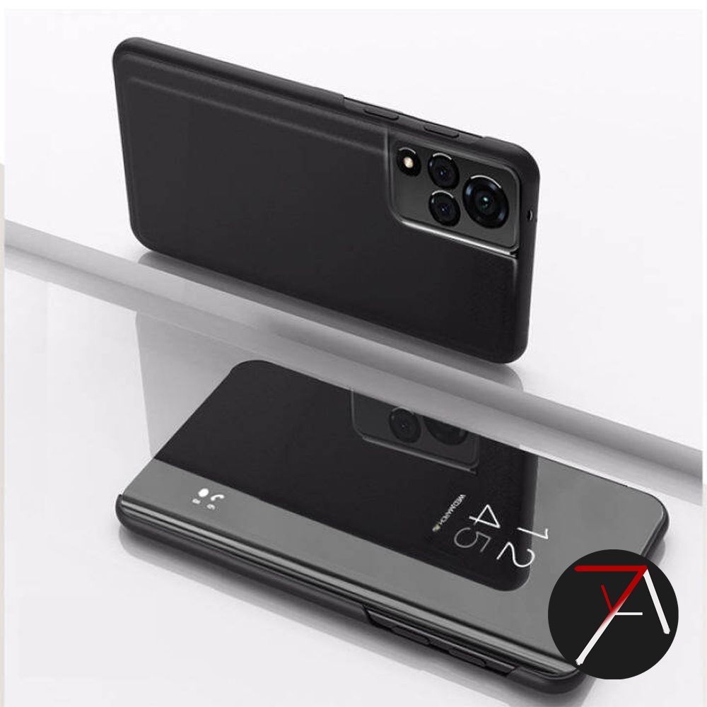 Vivo V21 5G Flip Clear View Standing luxury Cover Smart Mirror Case Casing