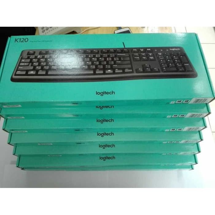 Logitech K120 Keyboard USB Original &amp; Resmi