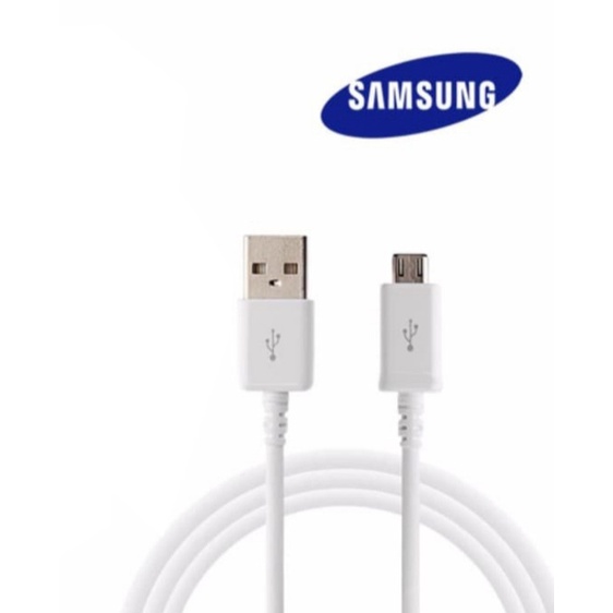 Kabel Data Fast Charging S6/S7/S4/J5/J2 Cable Micro USB Panjang 1 Meter Putih