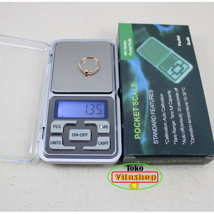 TIMBANGAN DIGITAL EMAS PERMATA POCKET SCALE 200G/0.01G