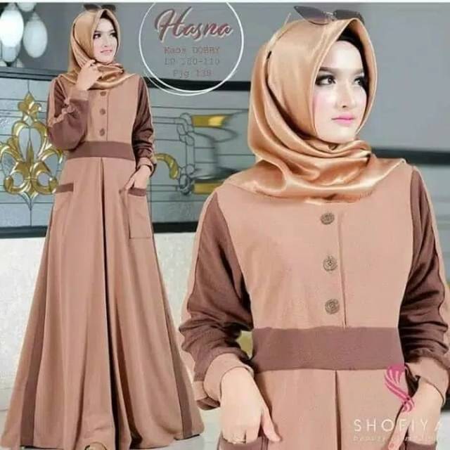Fashion Wanita Gamis Hasna Balotelli / Baju Wanita Muslimah Murah Berkualitas
