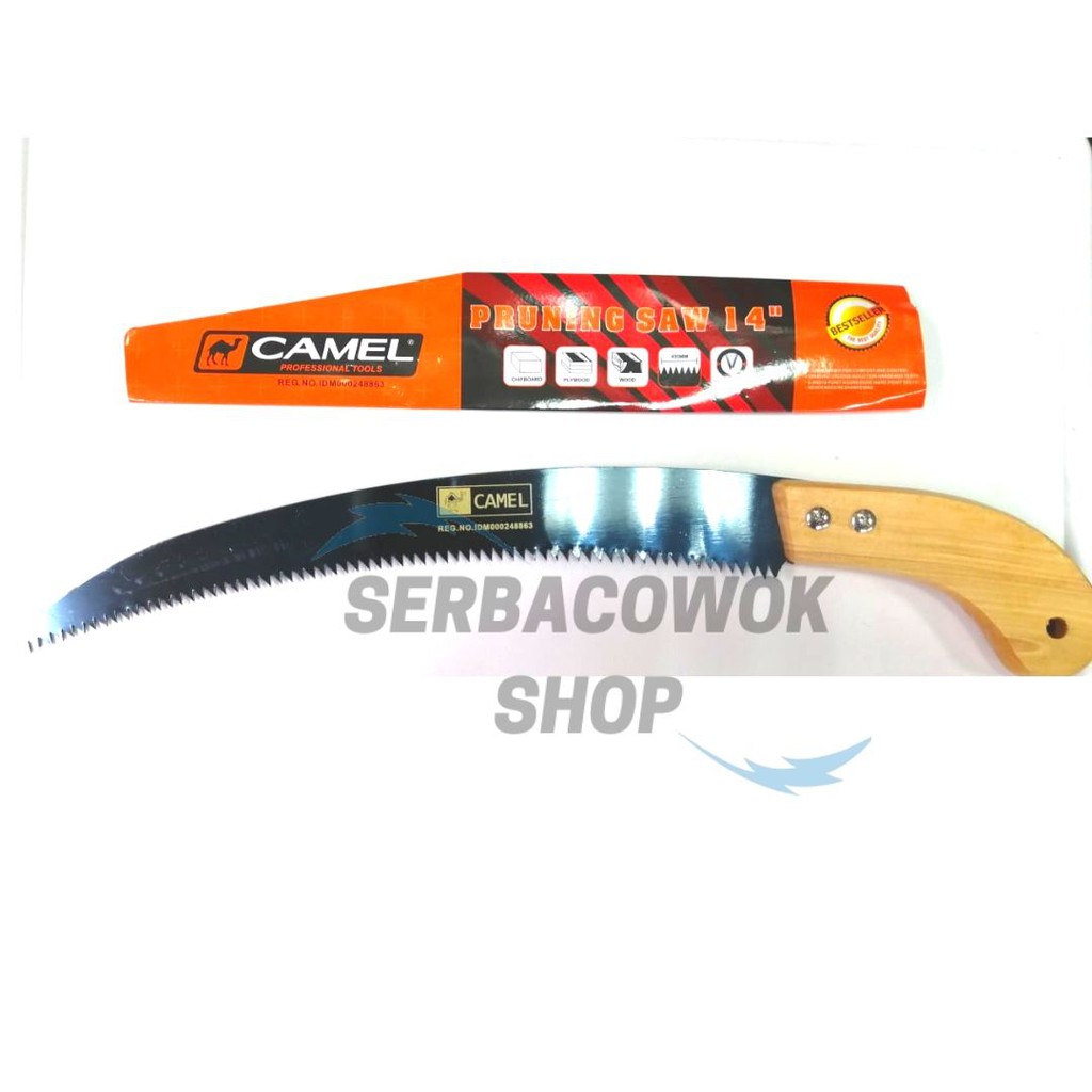 Gergaji Kopi 14&quot; Camel / Pruning Saw / Gergaji Dahan Lengkung Termurah Berkualitas
