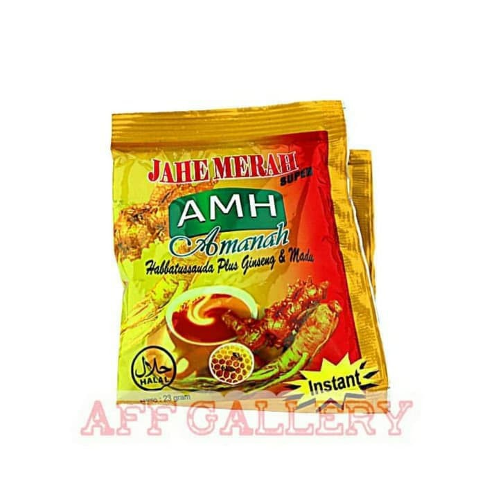 

Jahe Merah Amanah Super (+ Habbatussauda, Ginseng Dan Madu) - Instan