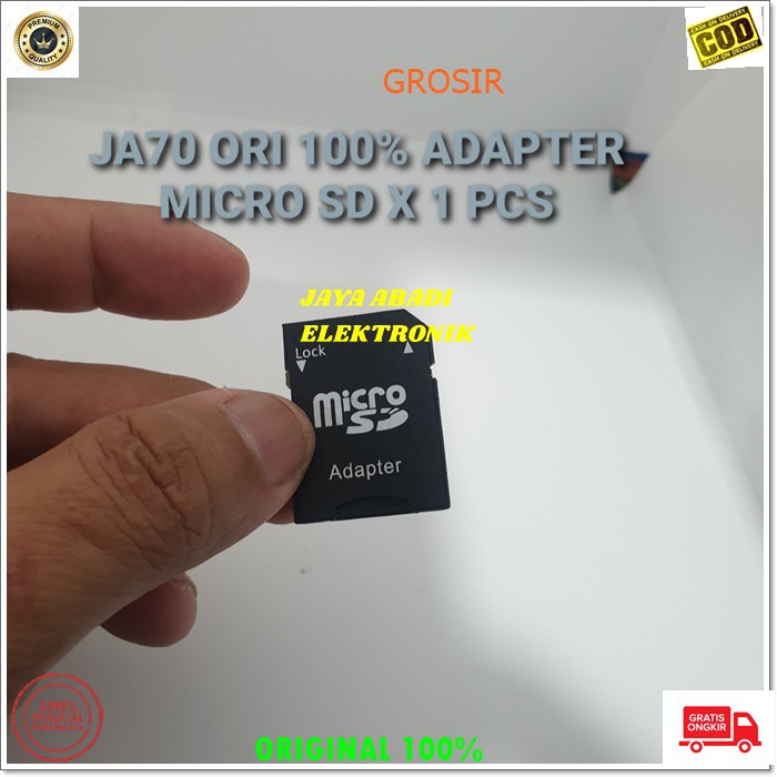 J70 ADAPTER MICRO SD CARD KONEKTOR PENYAMBUNG MMC JEK JACK CONECTOR SAMBUNGAN ADAPTOR MIKRO SD CARD SPLITTER CONVERTER MULTI UNIVERSAL HARGA SATUAN BUAT BIKIN MIKRO SD JADI SD CARD MENGGUNAKAN INI LEBIH MUDAH DAN PRAKTIS HARGA JUGA TERJANGKAU