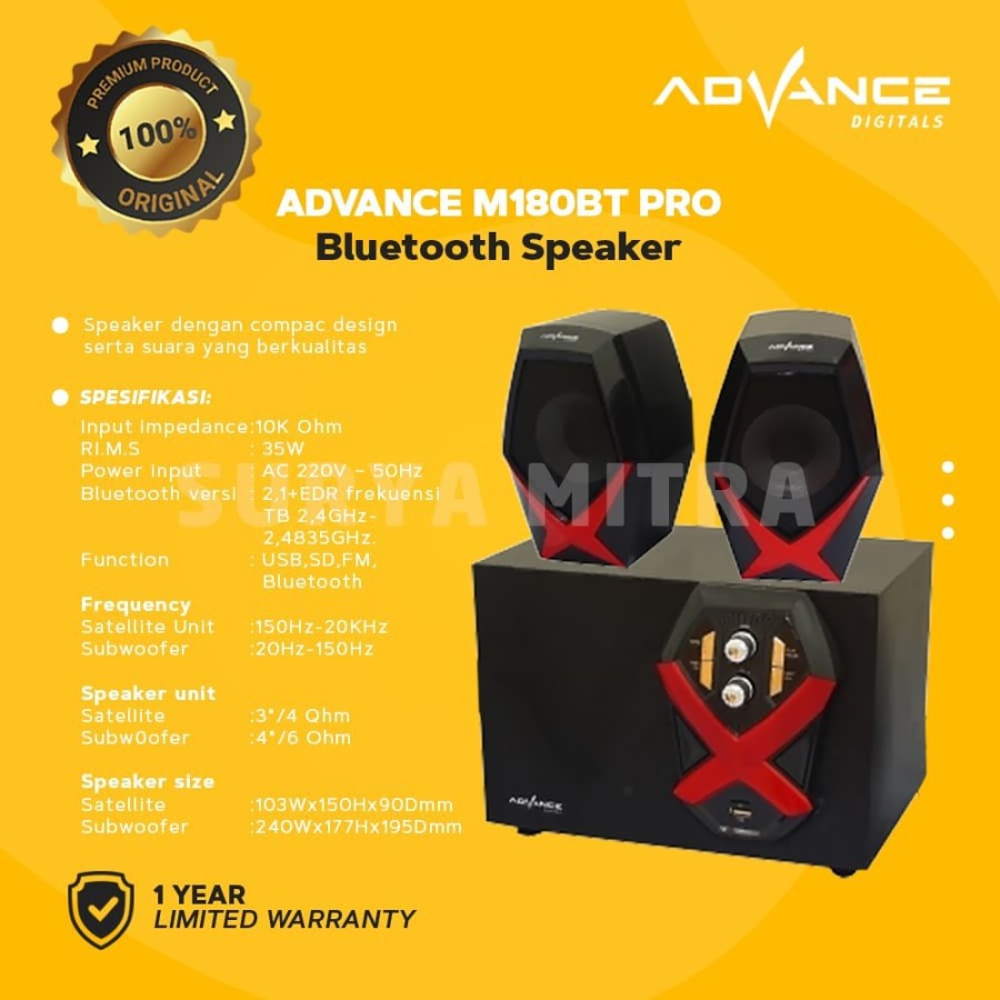 Speaker Advance Bluetooth M180 BT Pro / M 180 BT Pro