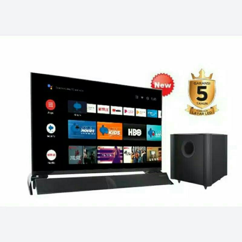 LED POLYTRON 32 BAG9953 SOUNDBAR SMART ANDROID MOLA TV NETFLIX promo bandung
