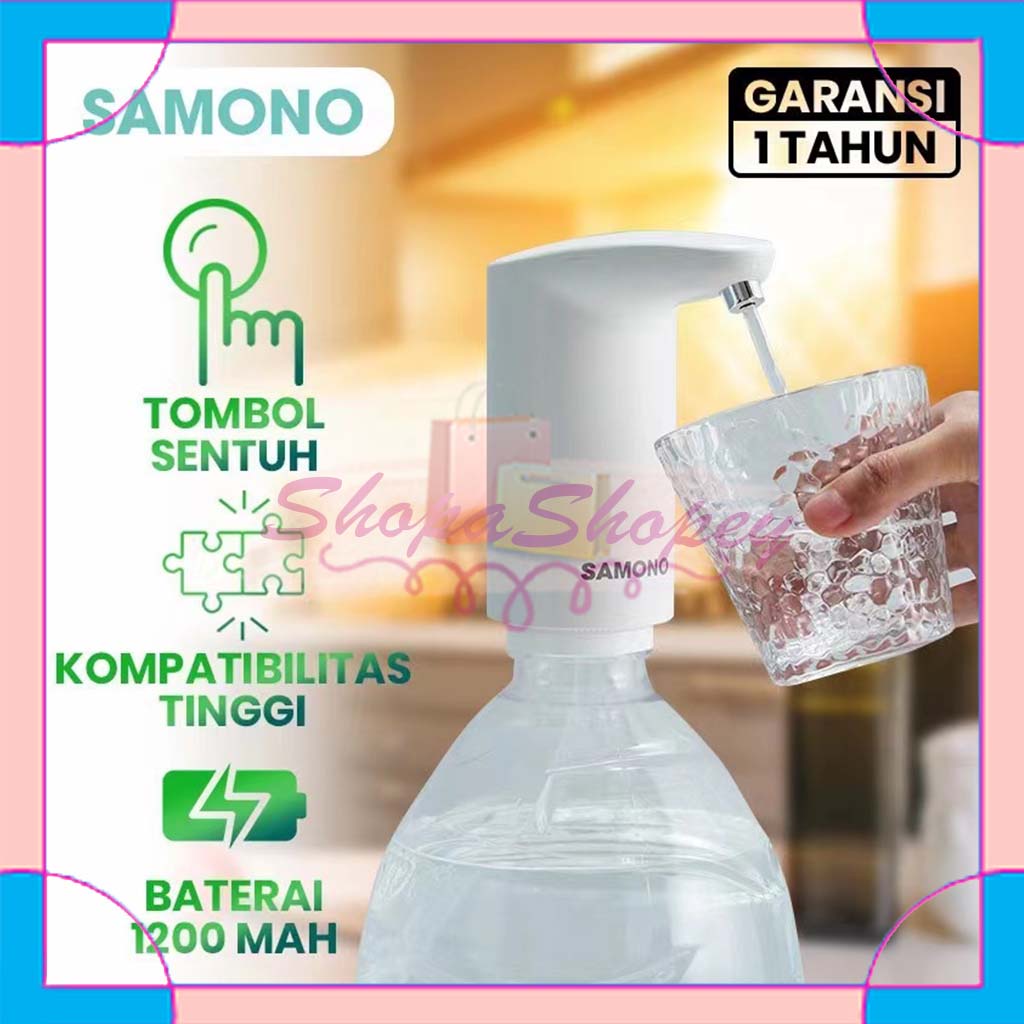 Galon Dispenser SAMONO SW-CQ01 Water Pump Touch Screen Rechargeable - WHITE