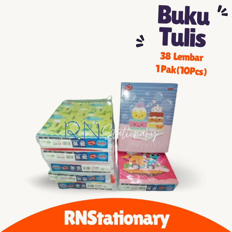 

BUKU TULIS SINAR DUNIA / SIDU ISI 38 LEMBAR (10 PCS)