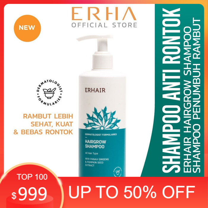 Erhair HairGrow Shampoo 370ml – Shampo Rambut Rontok