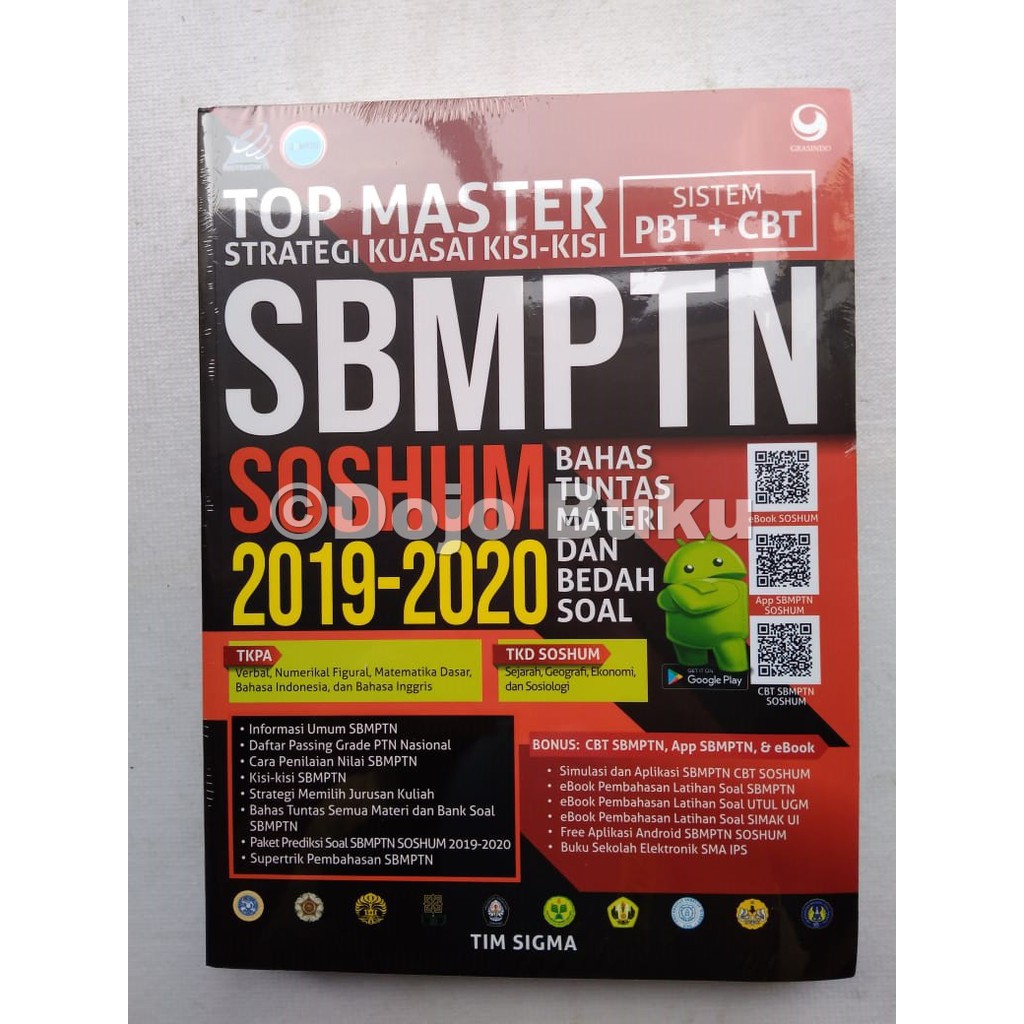 Top Master SBMPTN SOSHUM 2019-2020 by Tim Sigma