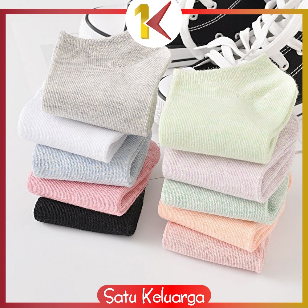 SK-P59 Kaos Kaki Semata Kaki Polos / Kaus Kaki Wanita / Kaos Kaki Ankle Dewasa / Short Socks Import-7