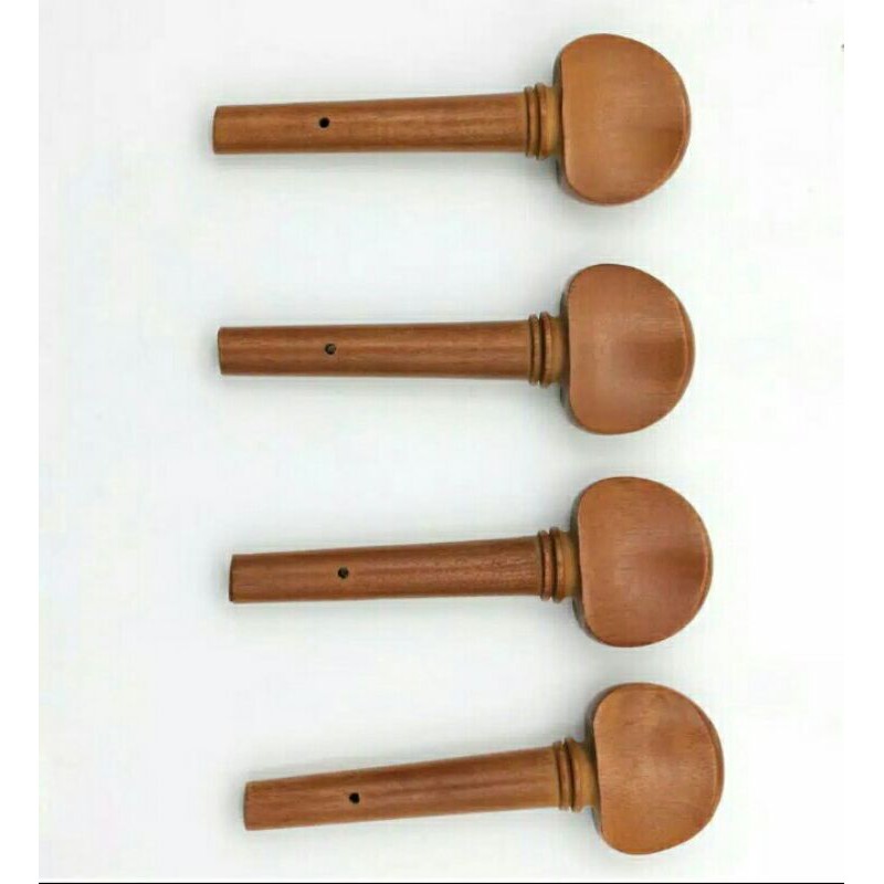 Peg biola warna coklat kayu Jujube Violin Peg untuk biola 3/4 atau 4/4