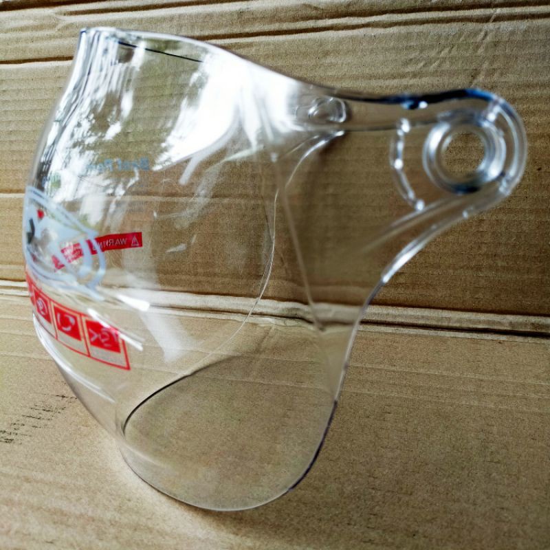 Visor Kaca Helm Retro Original XYZ Buble cembung Bullit Gringgo Caferacer
