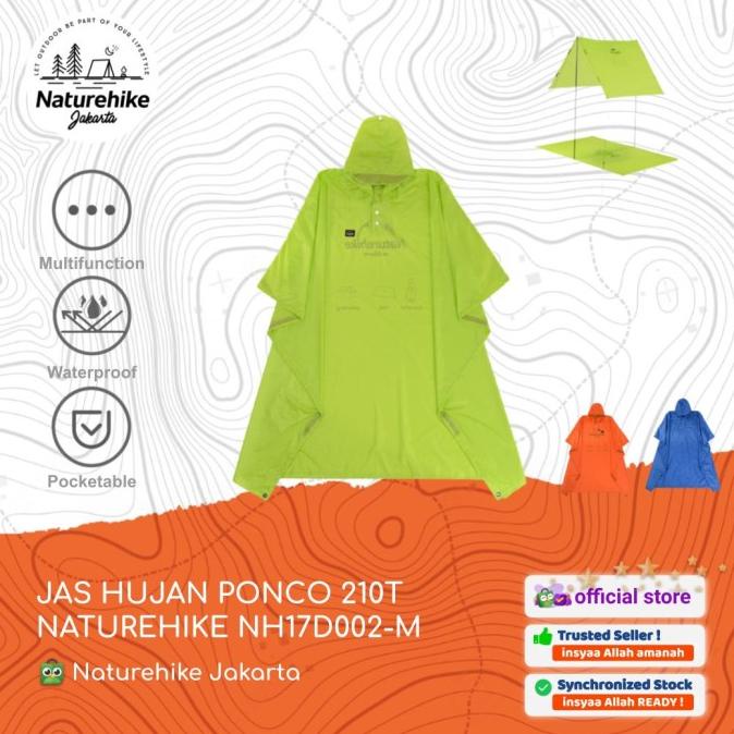 Jas Hujan Ponco Bahan 210T / 20D Naturehike Nh17D002-M / Nh17D003-M