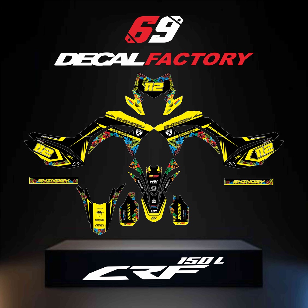 Decal CRF 150 L Motif Batik