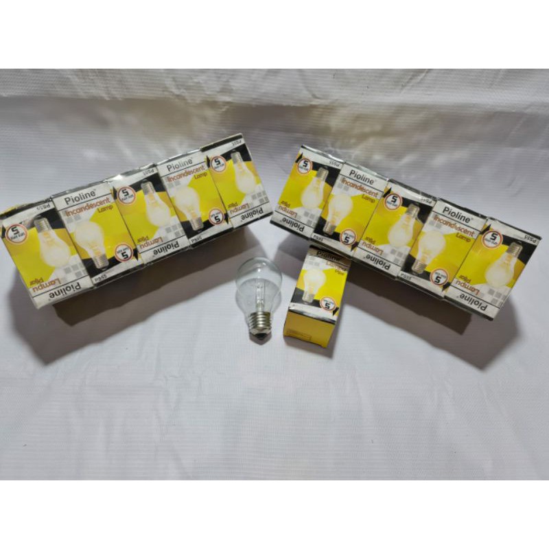 LAMPU AYAM, LAMPU DOP ,  LAMPU PIJAR 5 WATT SUPER STRALUX PIOLIN PS55 (Lampu pijar) BOHLAM PIJAR Kuning Panas Lampu Ayam