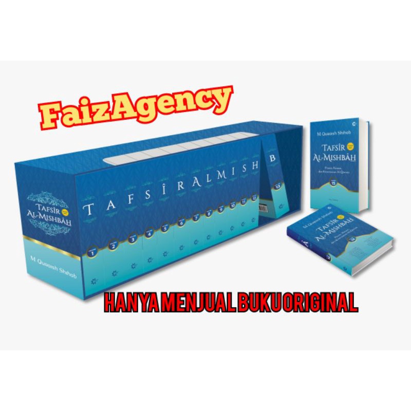 Tafsir Al Misbah Lengkap 1-15/set 30 juz oleh Prof M,Quraish Shihab  jaminan 100% Buku ORIGINAL