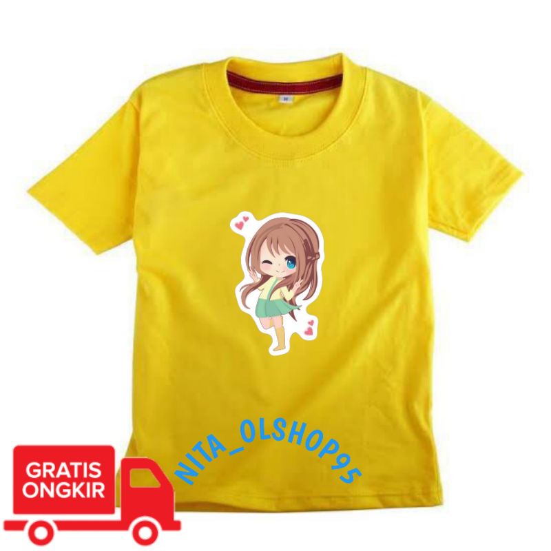 baju anak karakter lucu , baju anak perempuan , baju anak gambar kartun