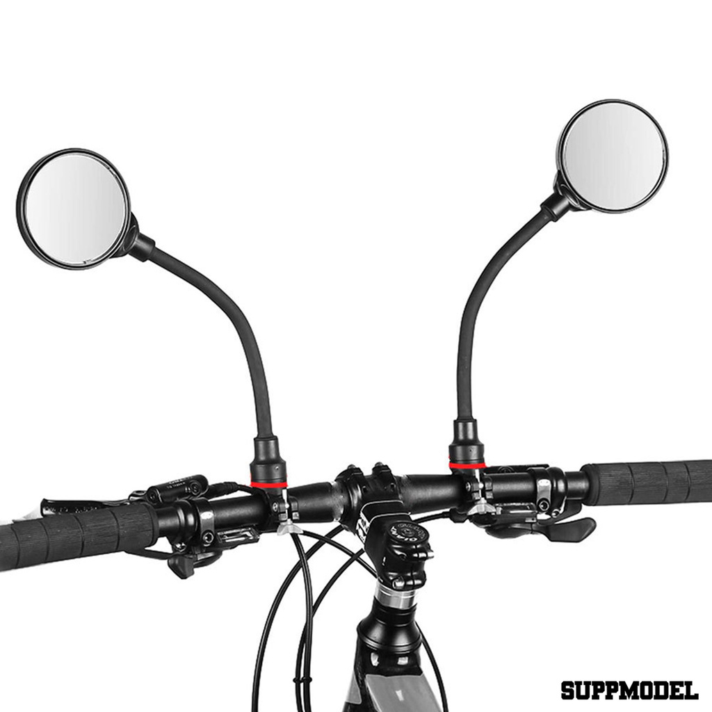 Spm 2pcs Kaca Spion Multifungsi Adjustable Untuk Stang Sepeda Gunung