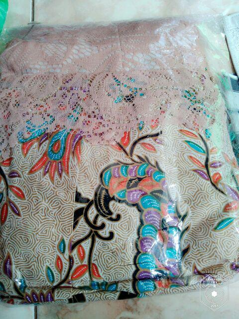 Batik Gamis Cendrawasih Maxi Broklat Kekinian Brukat Modern Seragam Pesta Kantor