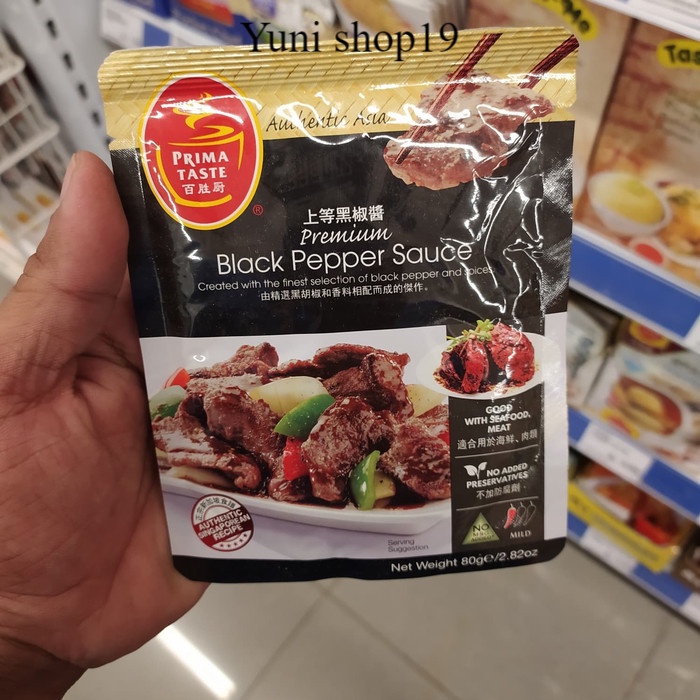 

prima taste black pepper sauce - saus black pepper 80gr