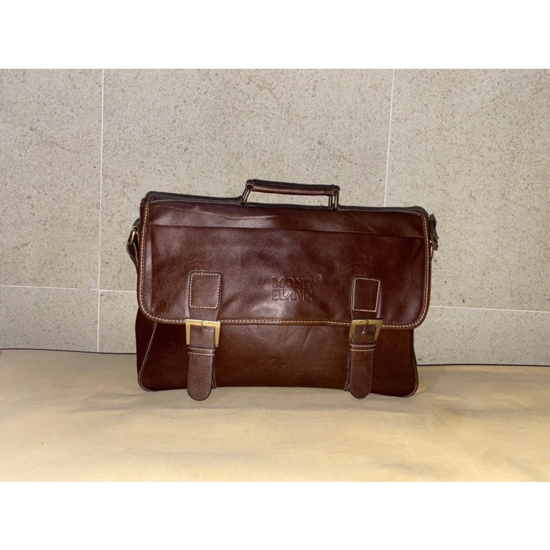 TAS SLEMPANG / SLINGBAG KULIT MONT BLANC ORIGINAL - AUTHENTIC LEATHER