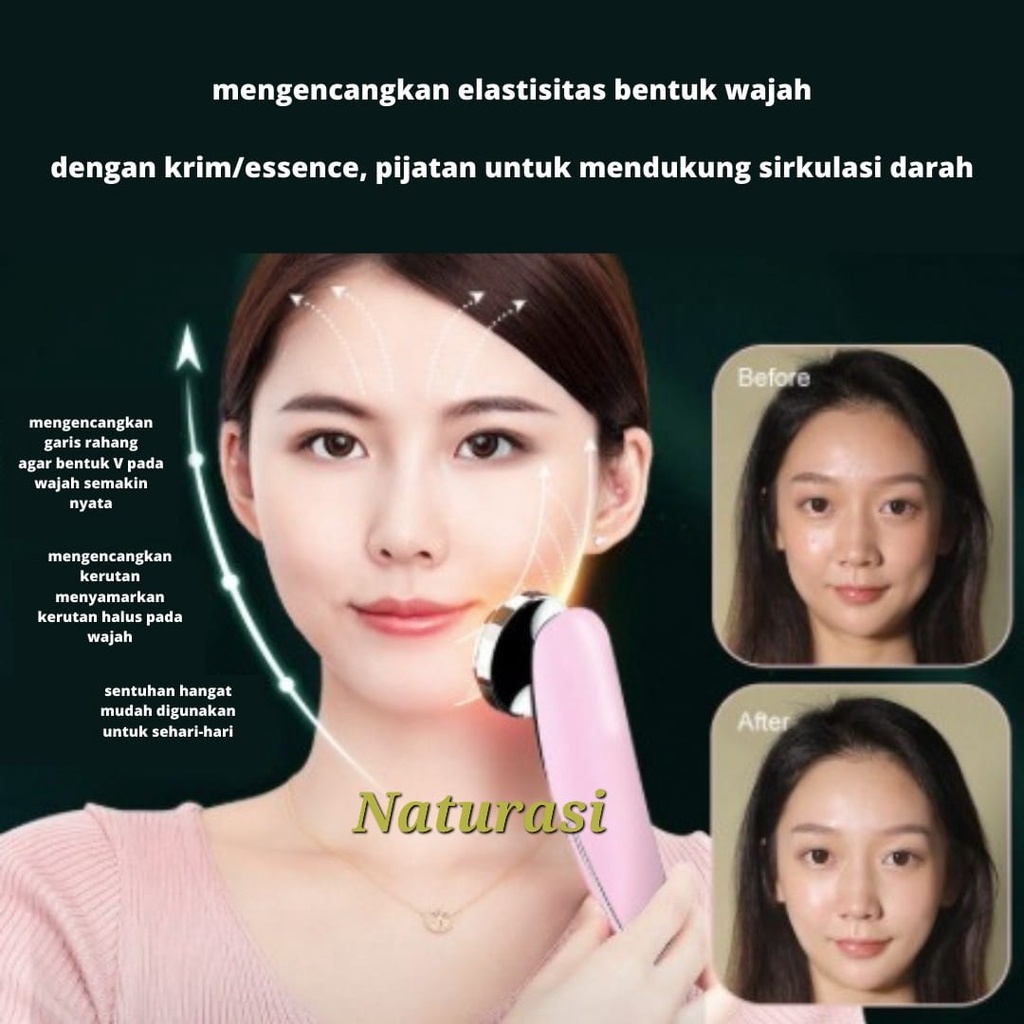 Setrika Wajah 7in1 4in1 Hot and Cold Pijat muka Perawatan Kulit Anti Aging Facial Massage Spa Muka Kantong Mata pengencang wajah