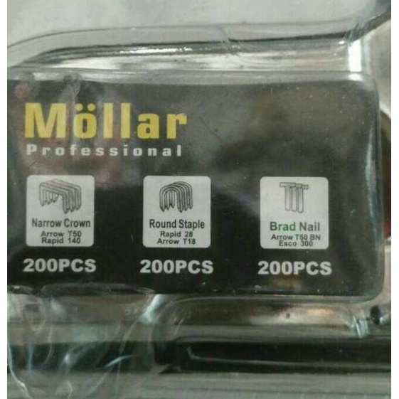 

Terbaru! Staple Gun Tembak Tacker Staples Stepler Hekter mollar 3in1 jok kulit kardus .,