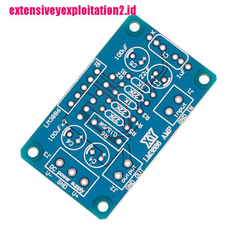 E2id &amp; &gt; Papan PCB Paralel power amplifier DC | 20-28v 68W LM3886TF