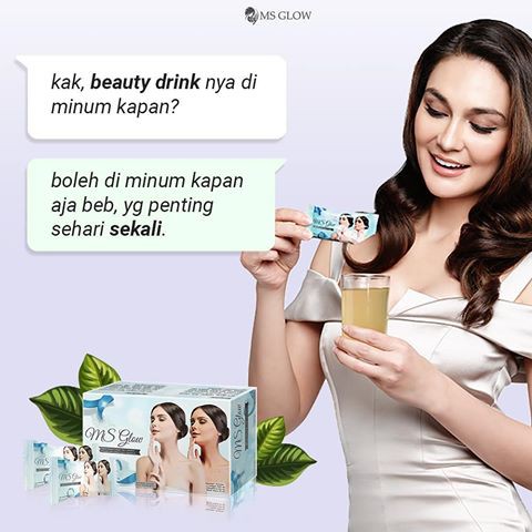 Suplemen Penghalus Pemutih Kulit Alami Minuman Awet Muda Vitamin Pemutih Kulit Ms Glow Beauty Drink Shopee Indonesia