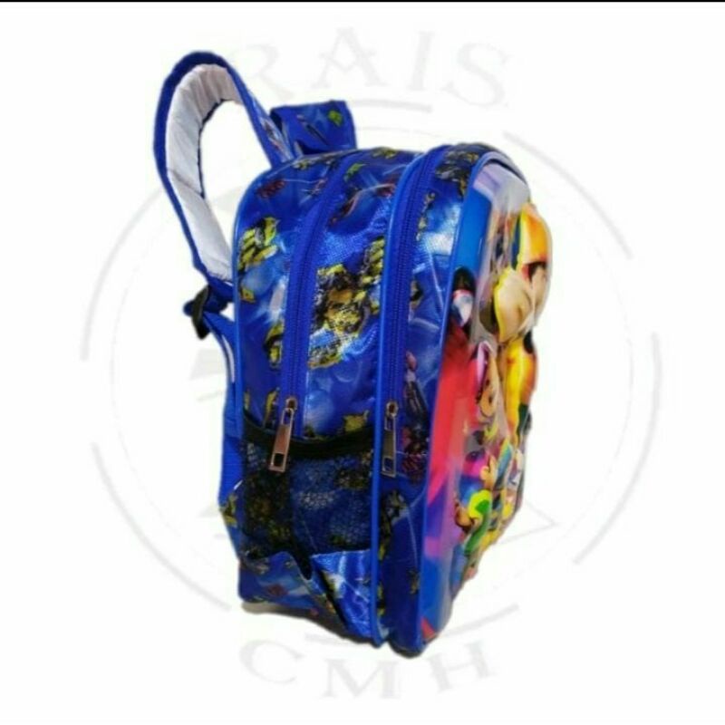 Real Pict Tas Ransel Squin LED Boboiboy / Tas Ransel Anak sekolah TK-SD