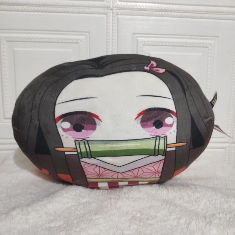 Boneka Bantal Nezuko Demon Slayer (Kimetsu No Yaiba) Bahan Miniso Import SG