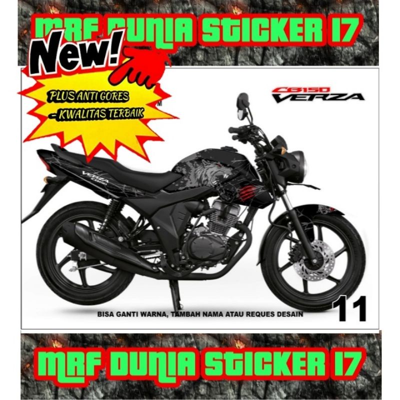 Sticker decal CB 150 Verza Full Body dekal Honda CB 150 Verza Stiker Decal Honda Verza 150 CB 11