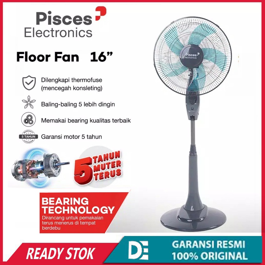 Pisces Kipas Angin Berdiri 16&quot; Bearing SF 1680 PRO