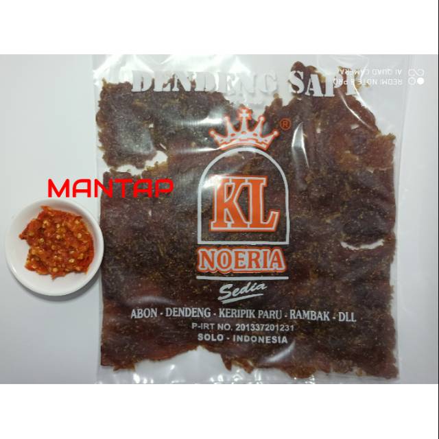 

Dendeng sapi 100 %halal 100%daging sapi 250gr