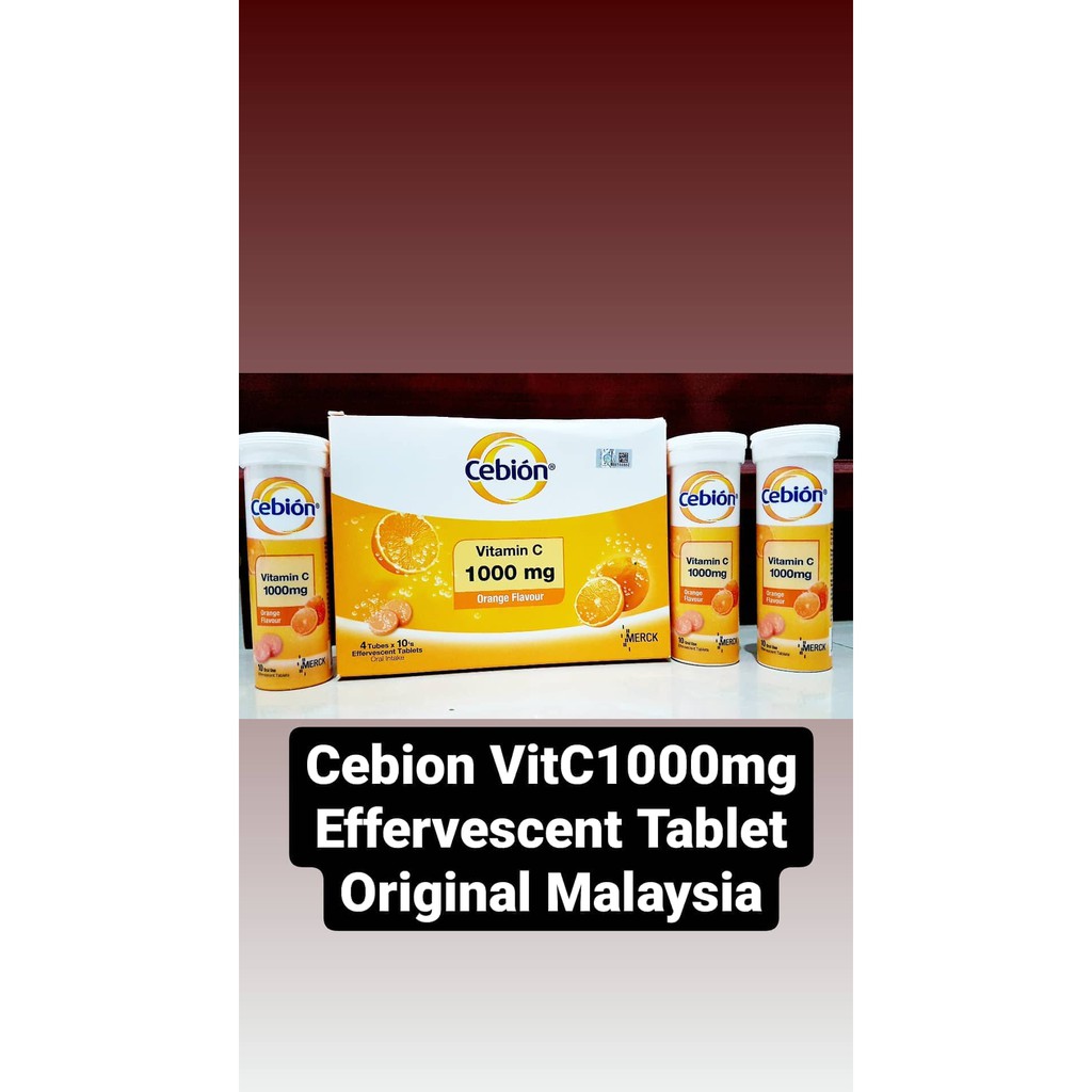 Cebion Vitamin C 1000mg 10 Tabs (1 Tube)