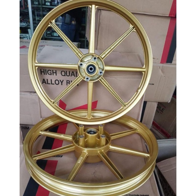 velg v Rossi vrossi palang 8 double disc Jupiter MX NJMX MX new king original gold