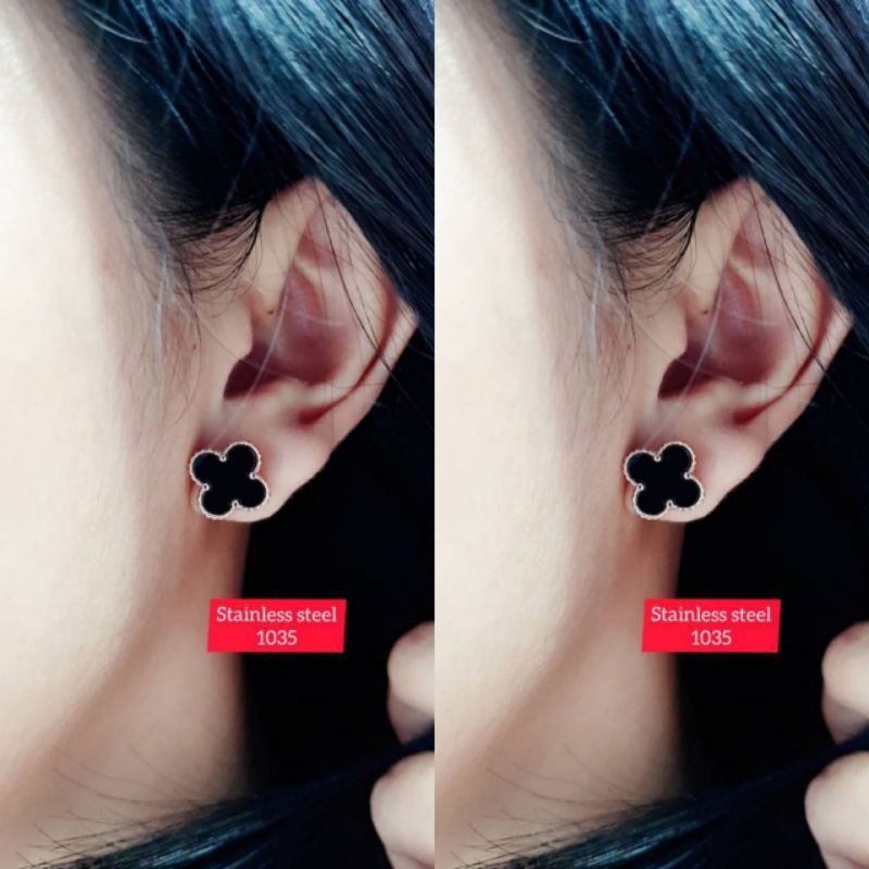 ANTING TITANIUM WANITA MODEL TINDIK ANTI KARAT DAN TIDAK MUDAH PUDAR