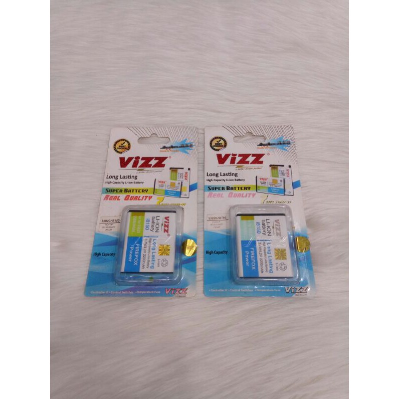 BAT BATT BATERAI BATTERY BT VIZZ DOUBLE POWER SAMSUNG GALAXY W I8150 2200MAH