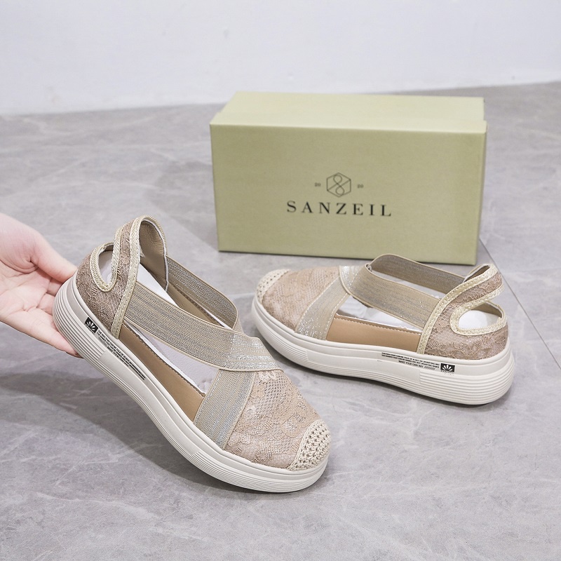 SPTU0016 Sepatu Wanita Slip On Fashion Import Sanzeil Stella Flat Shoes Dengan Tali Belakang Ready Jakarta Bisa COD (With Box)