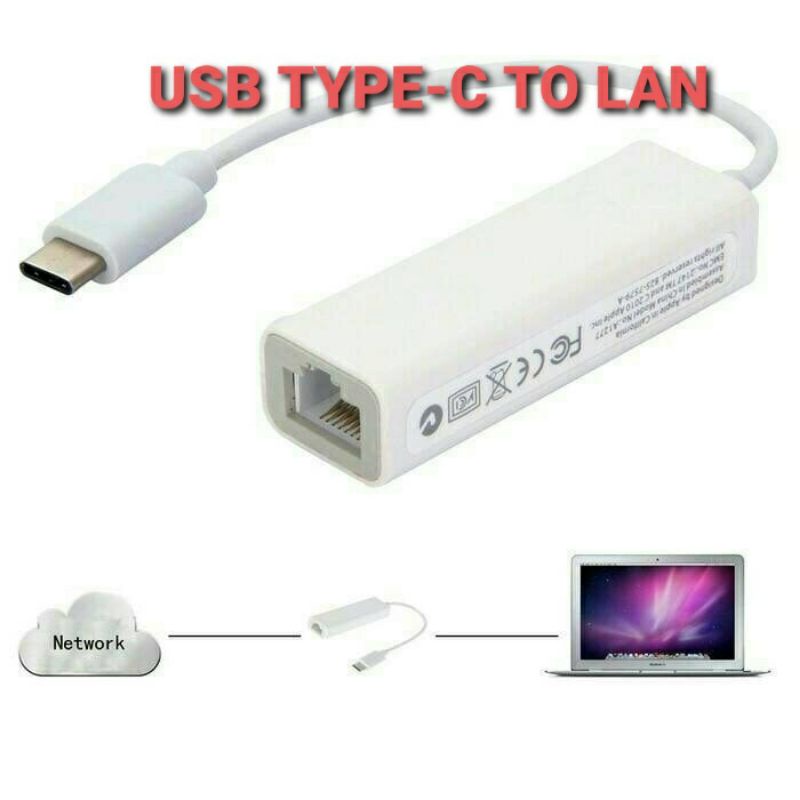 USB TYPE-C ETHERNET ADAPTER - USB Type-C To LAN RJ45 - USB TYPE C TO LAN